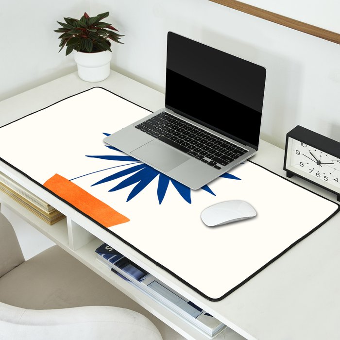 Abstract Tropical Sunset / Mid Century Series Desk Mat Gallery Image 2