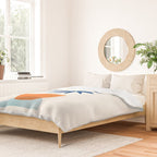 Abstract Tropical Sunset / Mid Century Series Duvet Cover Gallery Image 2