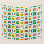 Christmas Stamps Wall Tapestry Gallery Image 4