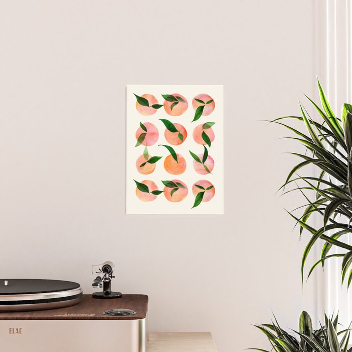 Abstract Watercolor Fruit Shapes Poster Gallery Image 2