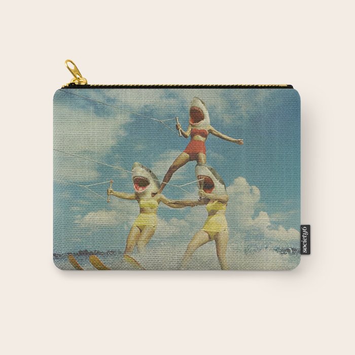 On Evil Beach - Shark Attack Carry All Pouch Gallery Image 1