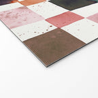 Watercolor Fall Checker Rustic Earthy Welcome Mat Gallery Image 2