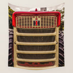 International Grill Red Tractor Front  Wall Tapestry Gallery Image 4