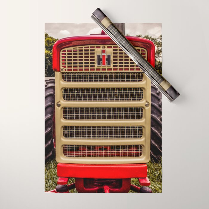 International Grill Red Tractor Front  Wrapping Paper Gallery Image 1