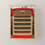 International Grill Red Tractor Front  Mini Art Print Gallery Image 1