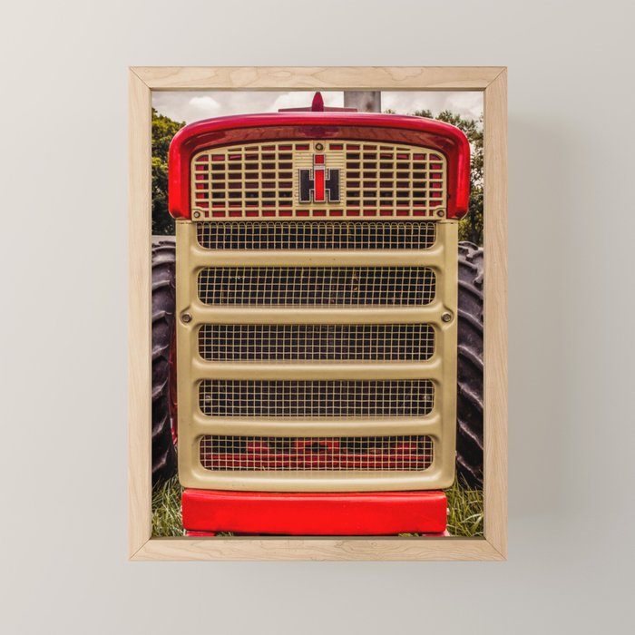 International Grill Red Tractor Front  Mini Art Print Gallery Image 1