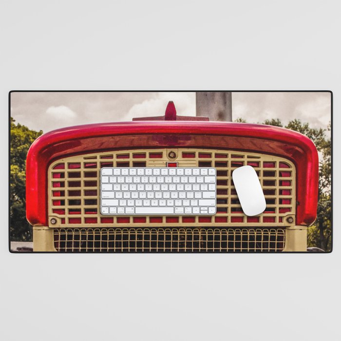 International Grill Red Tractor Front  Desk Mat Gallery Image 1