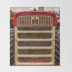 International Grill Red Tractor Front  Throw Blanket Gallery Image 2