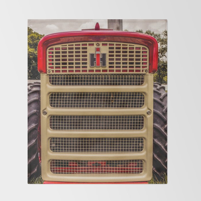 International Grill Red Tractor Front  Throw Blanket Gallery Image 2