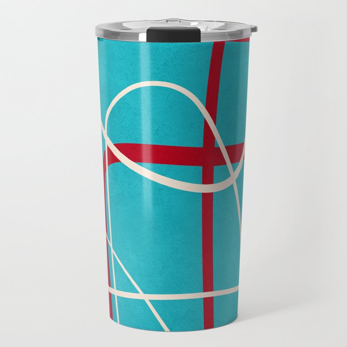 Minimalist Line Art 4 Travel Mug Gallery Image 1