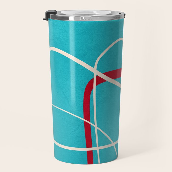 Minimalist Line Art 4 Travel Mug Gallery Image 3