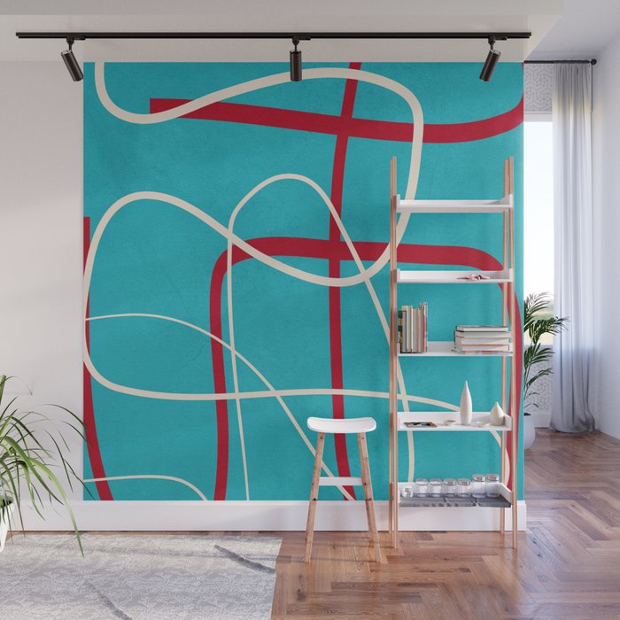 Minimalist Line Art 4 Wall Mural Gallery Image 1