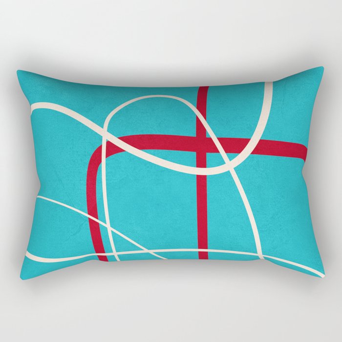 Minimalist Line Art 4 Rectangular Pillow Gallery Image 1