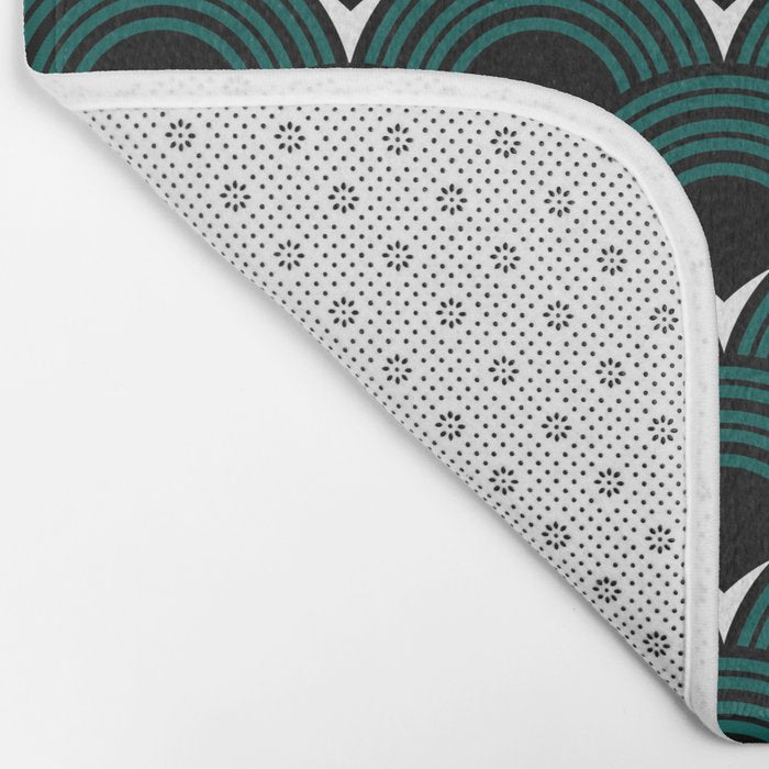 Art Deco Shell Print Bath Mat Gallery Image 2