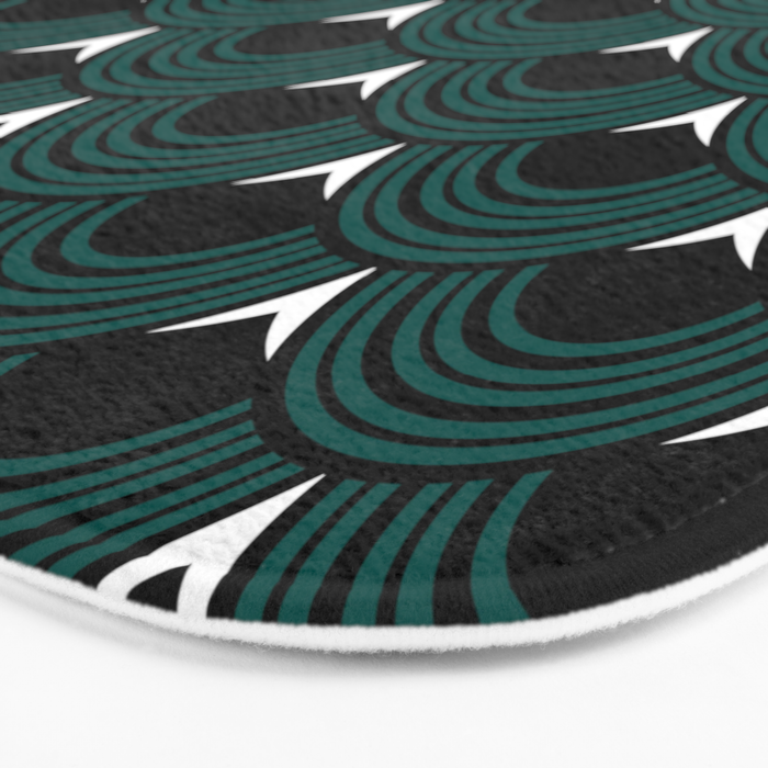 Art Deco Shell Print Bath Mat Gallery Image 3