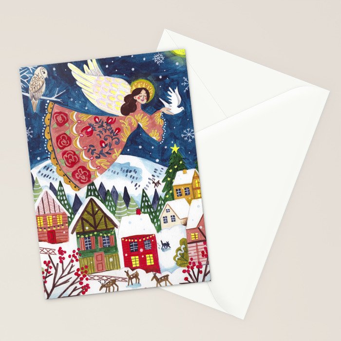 Christmas angel of peace Stationery Card Gallery Image 2