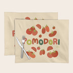 Hand Drawn Italian Roman Pomodori Tomato Classic Mediterranean Art Placemat Gallery Image 1