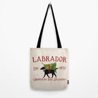 Lab Black Labrador dog tree farm delivery christmas art Tote Bag Gallery Image 2