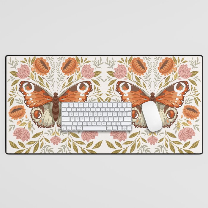 William Morris Inspired Butterfly Desk Mat Gallery Image 1