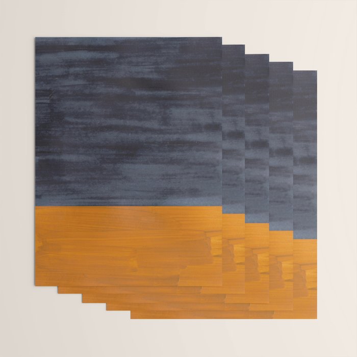 Golden Night Rothko Inspired Mid Century Modern Minimalist Color Field Wrapping Paper Gallery Image 3