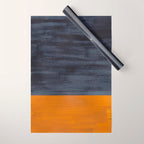 Golden Night Rothko Inspired Mid Century Modern Minimalist Color Field Wrapping Paper Gallery Image 1