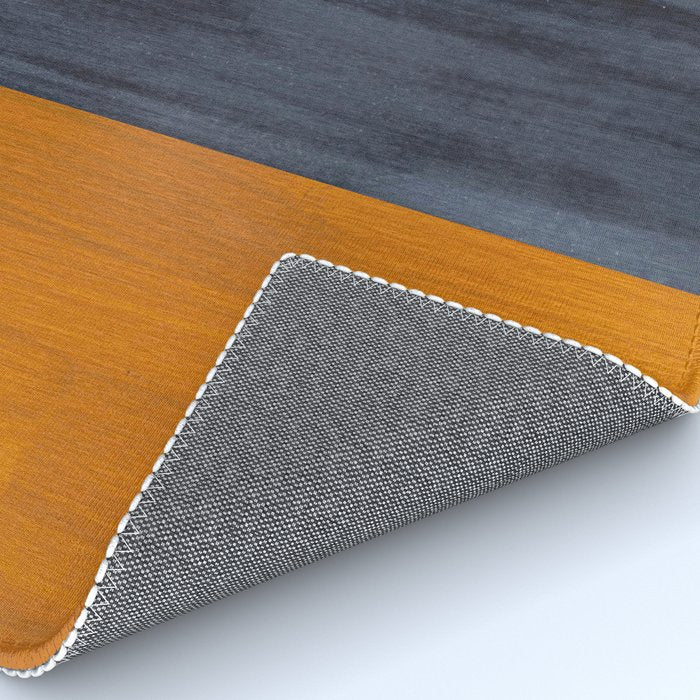 Golden Night Rothko Inspired Mid Century Modern Minimalist Color Field Rug Gallery Image 4