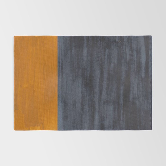 Golden Night Rothko Inspired Mid Century Modern Minimalist Color Field Rug Gallery Image 2