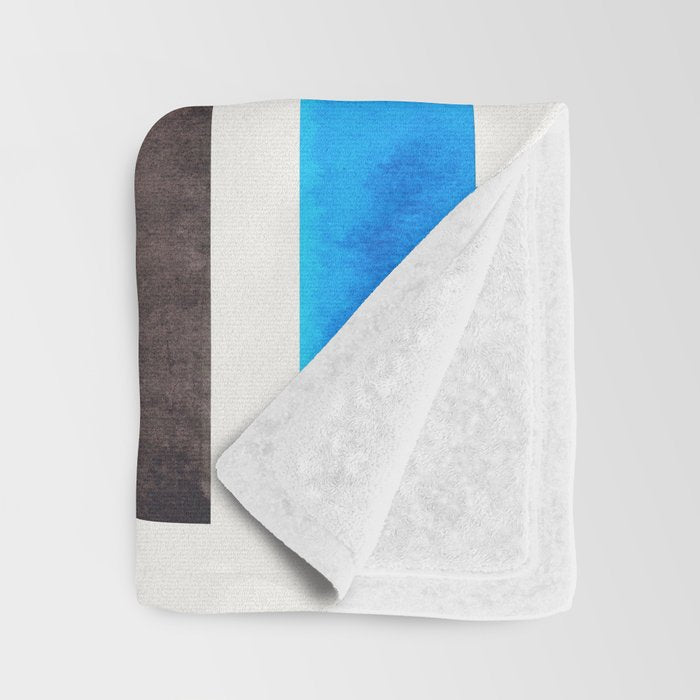 Cerulean Blue Throw Blanket Gallery Image 3
