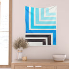 Cerulean Blue Wall Tapestry Gallery Image 2
