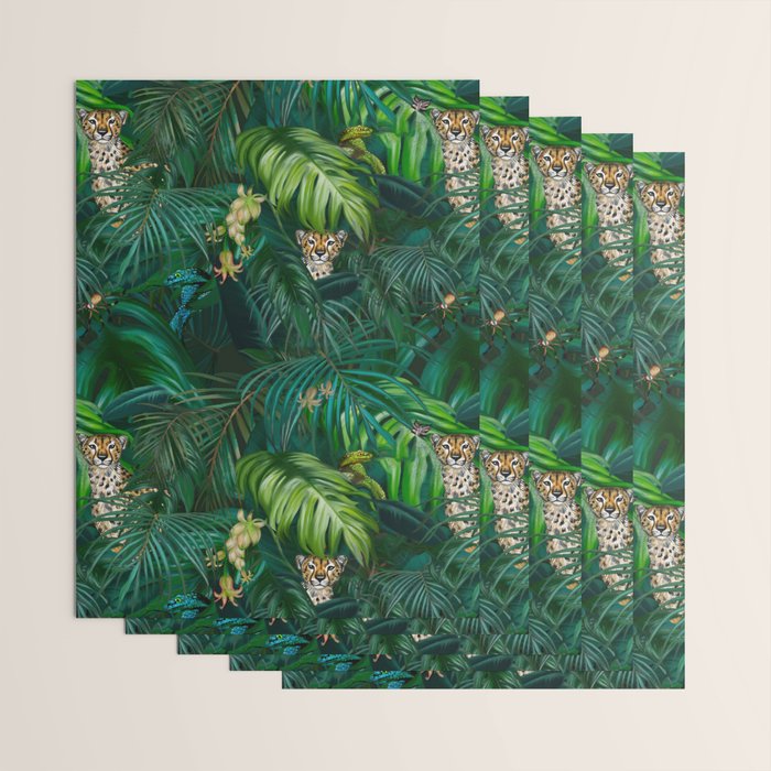 Jungle Cheetah Prints Wrapping Paper Gallery Image 3