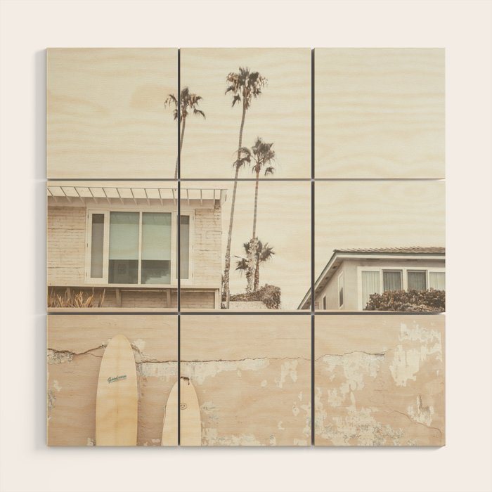 Calfifornian Surfboards Wood Wall Art Gallery Image 1