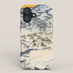 Snow Country Antique Japanese Woodblock Print iPhone Case Gallery Image 1