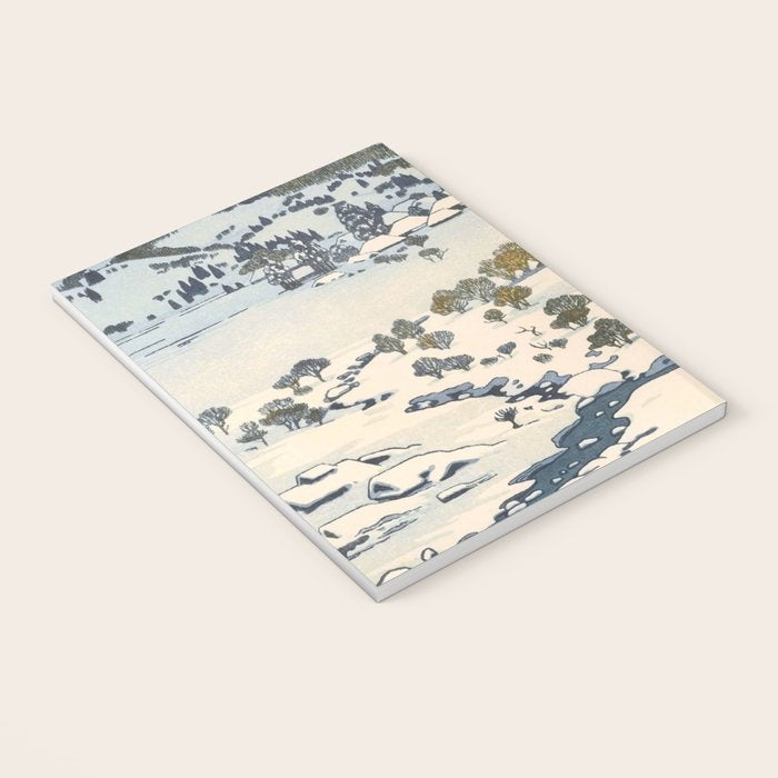 Snow Country Antique Japanese Woodblock Print Notebook Gallery Image 3