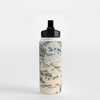 Snow Country Antique Japanese Woodblock Print Water Bottle Gallery Image 2