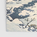 Snow Country Antique Japanese Woodblock Print Poster Gallery Image 3