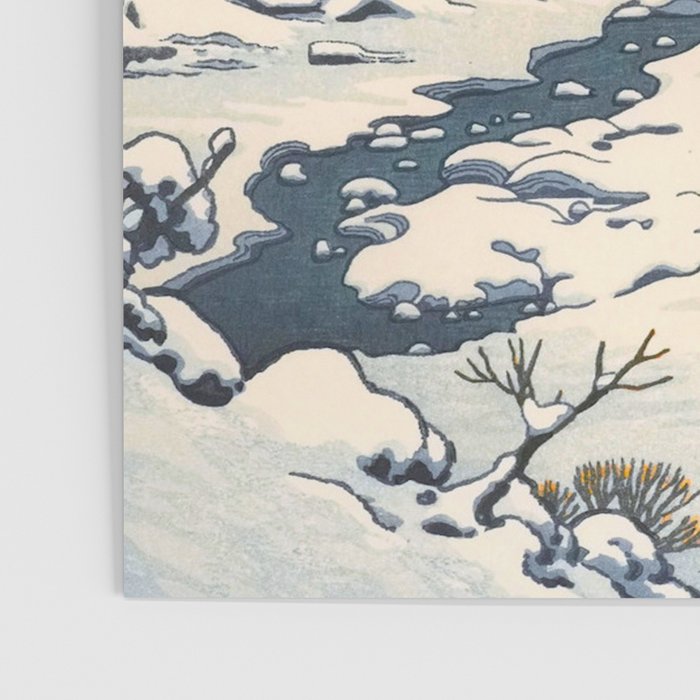 Snow Country Antique Japanese Woodblock Print Poster Gallery Image 3