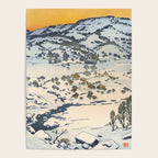Snow Country Antique Japanese Woodblock Print Poster Gallery Image 4
