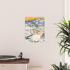 Snow Country Antique Japanese Woodblock Print Poster Gallery Image 2