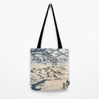 Snow Country Antique Japanese Woodblock Print Tote Bag Gallery Image 2