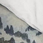 Snow Country Antique Japanese Woodblock Print Comforter Gallery Image 4