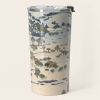 Snow Country Antique Japanese Woodblock Print Travel Mug Gallery Image 2