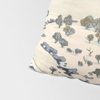 Snow Country Antique Japanese Woodblock Print Pillow Sham Gallery Image 4