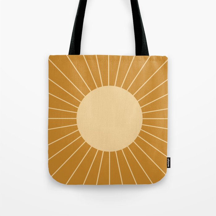 Minimal Sunrays - Golden Tote Bag Gallery Image 1