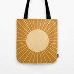 Minimal Sunrays - Golden Tote Bag Gallery Image 1
