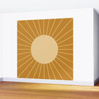Minimal Sunrays - Golden Wall Mural Gallery Image 2