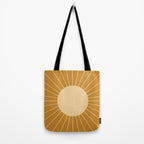 Minimal Sunrays - Golden Tote Bag Gallery Image 2