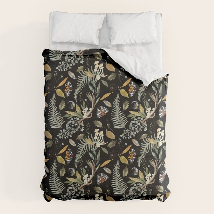 Moths Mystical Woodland D Duvet Cover Gallery Image 6