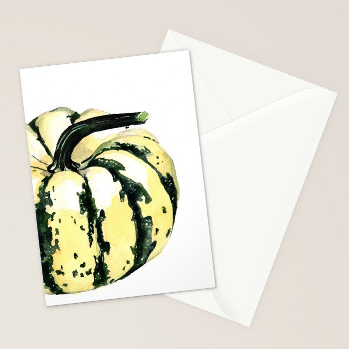 Fall Harvest Winter Squash Stationery Card Gallery Image 2