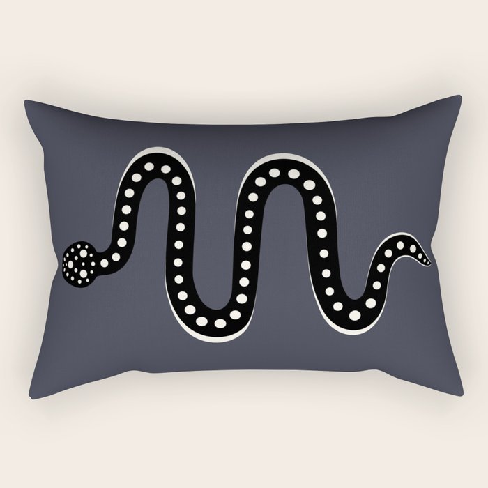 Minimal Snake XXVII Rectangular Pillow Gallery Image 2