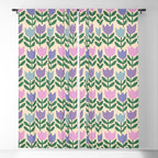 Tulip - Pastel Floral Pattern Window Curtain Gallery Image 5